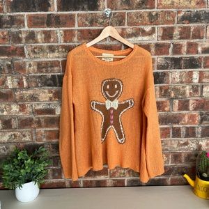 Wildfox gingerbread man sweater